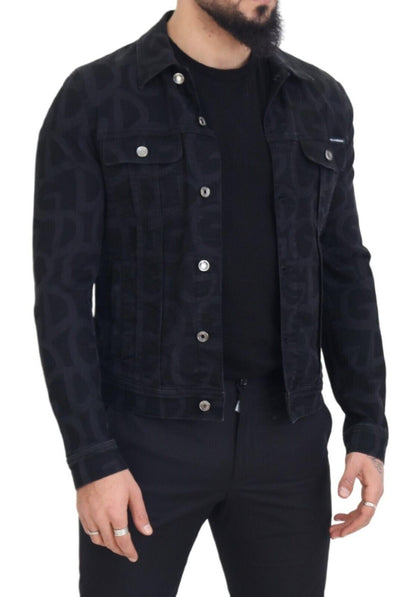 Iconic Black Cotton Denim Jacket