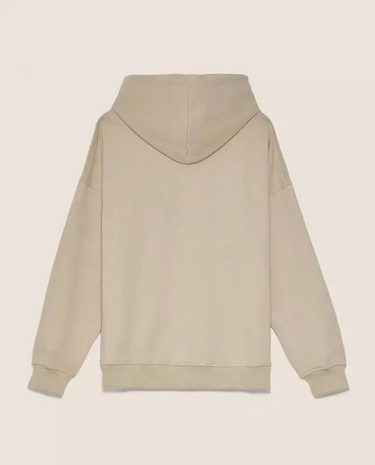 Beige Comfort Fit Italian Hoodie