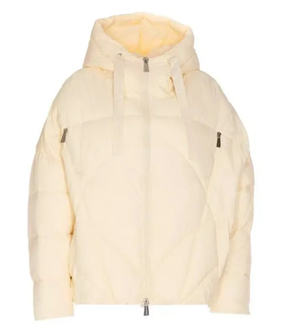 White Oversized Hooded Short Jacket