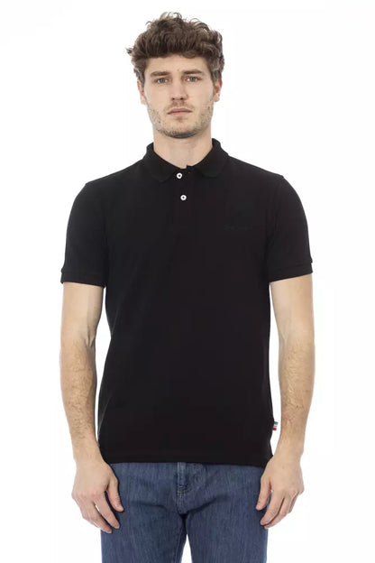 Polo de algodón negro