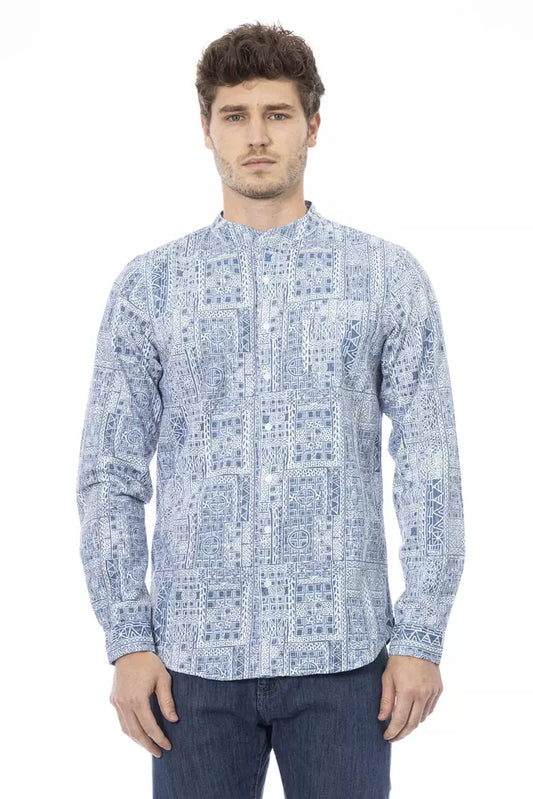 Chemise en coton bleu clair