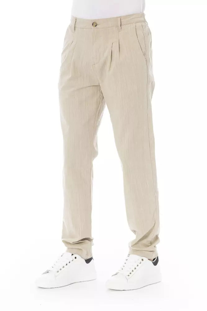 Jean et pantalon en coton beige