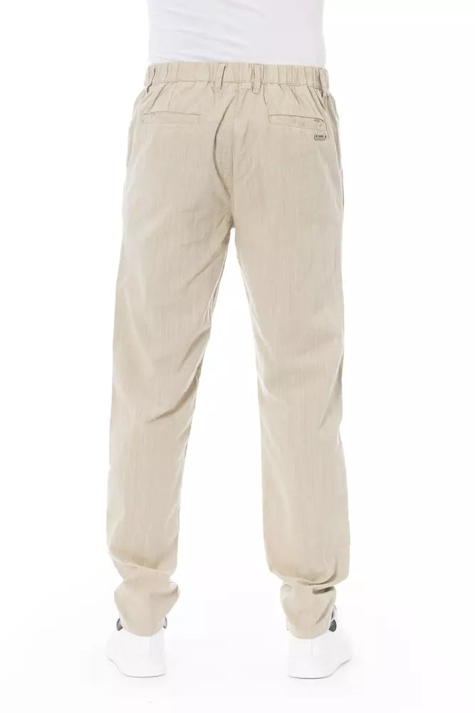 Jean et pantalon en coton beige