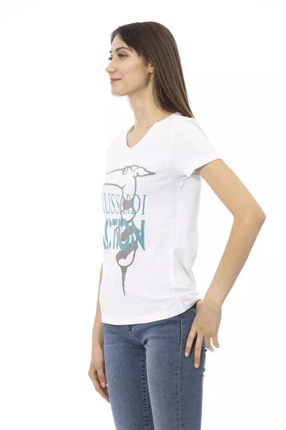 White Cotton Women Top