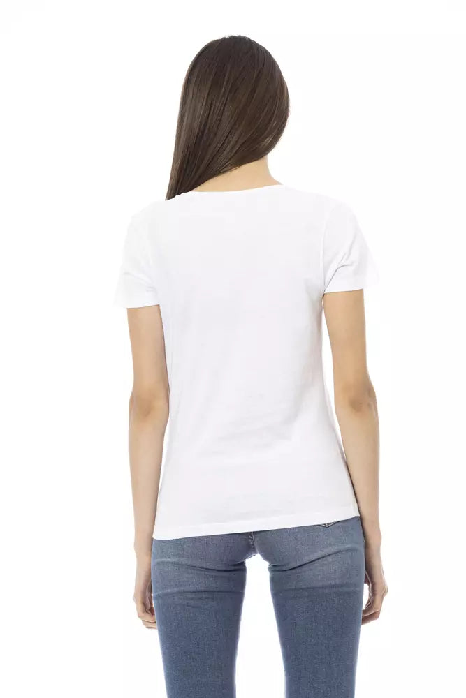 White Cotton Women Top