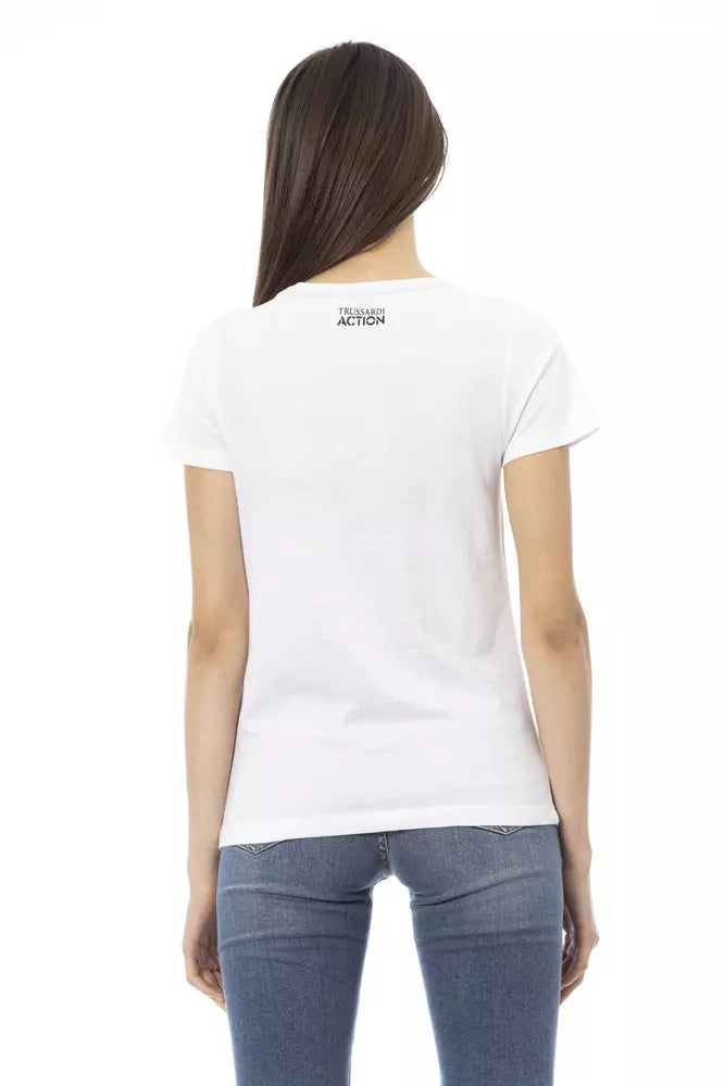 White Cotton Women Top