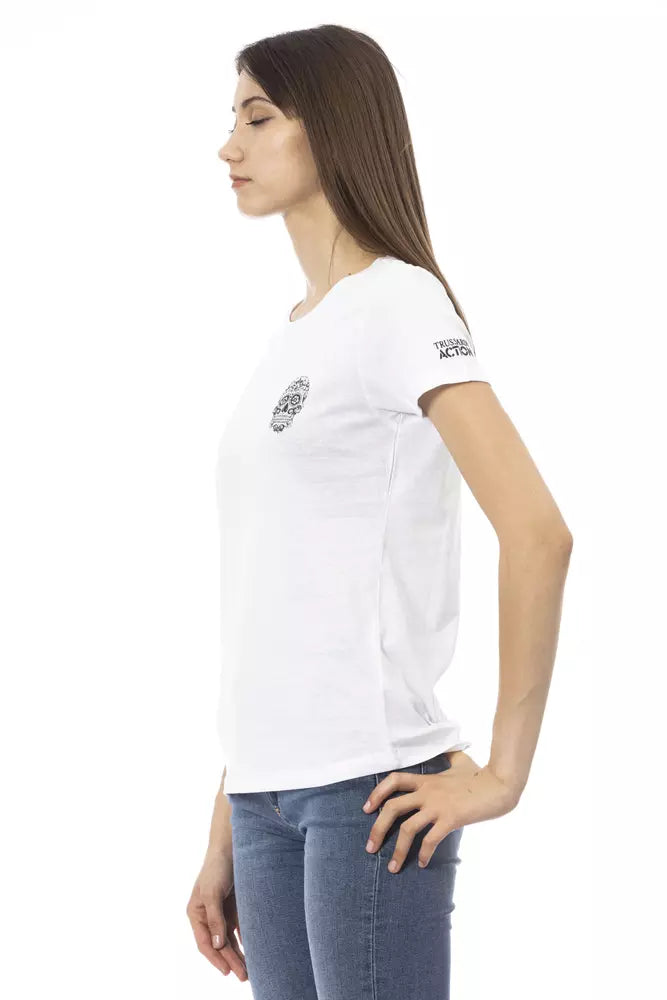 White Cotton Women's Top