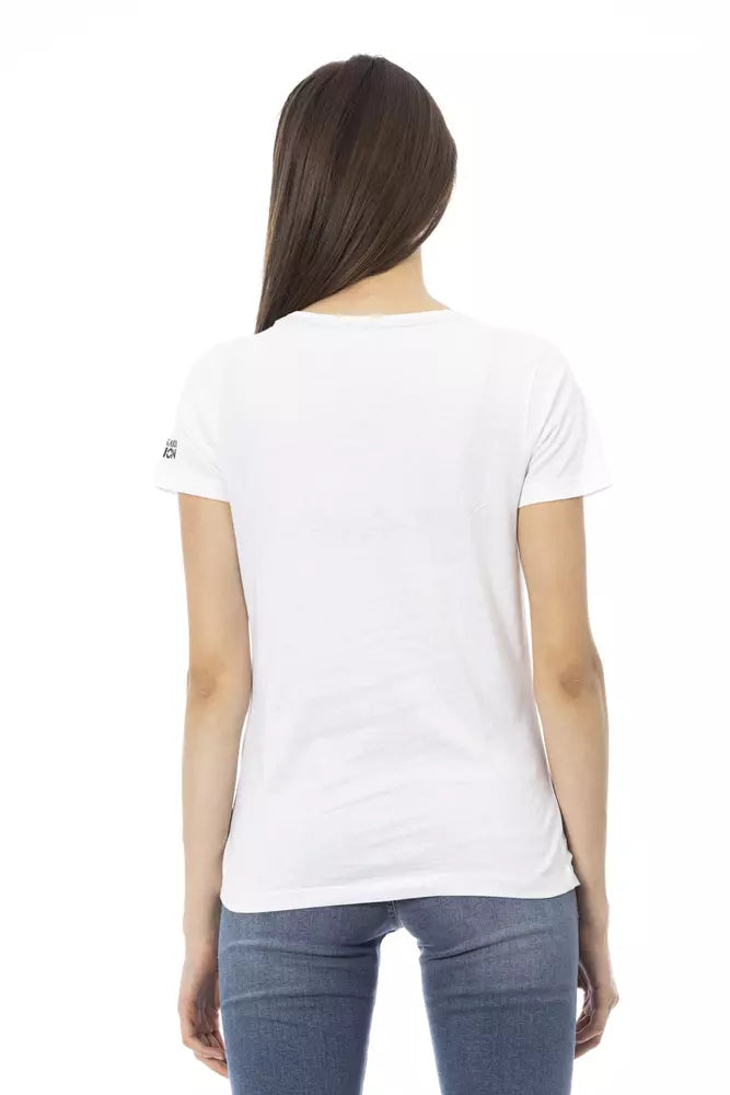 White Cotton Women's Top