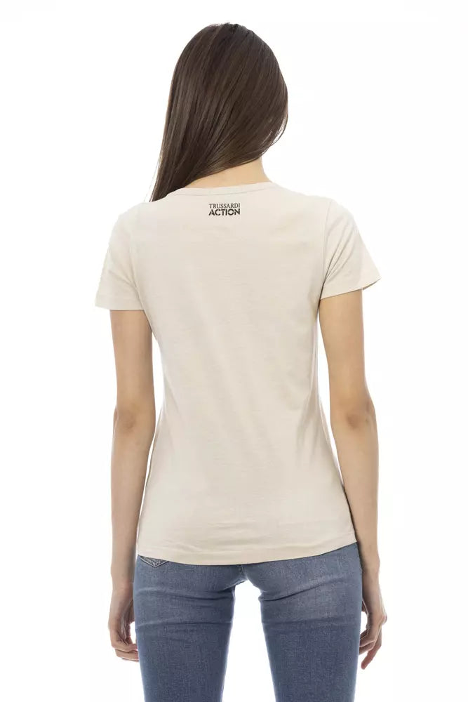 Tops et t-shirts en coton beige