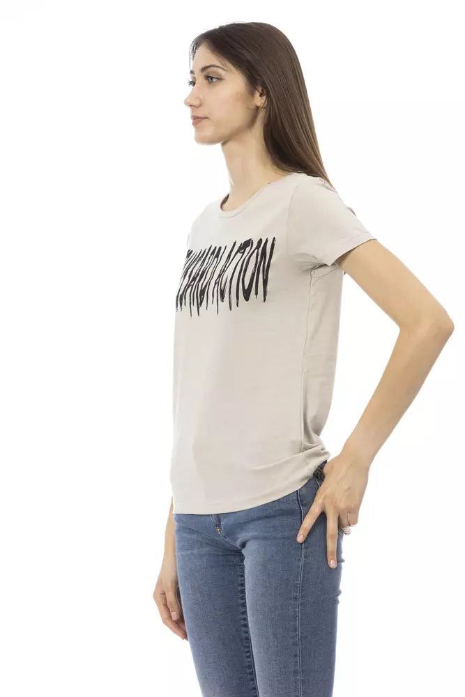 Tops et t-shirts en coton beige