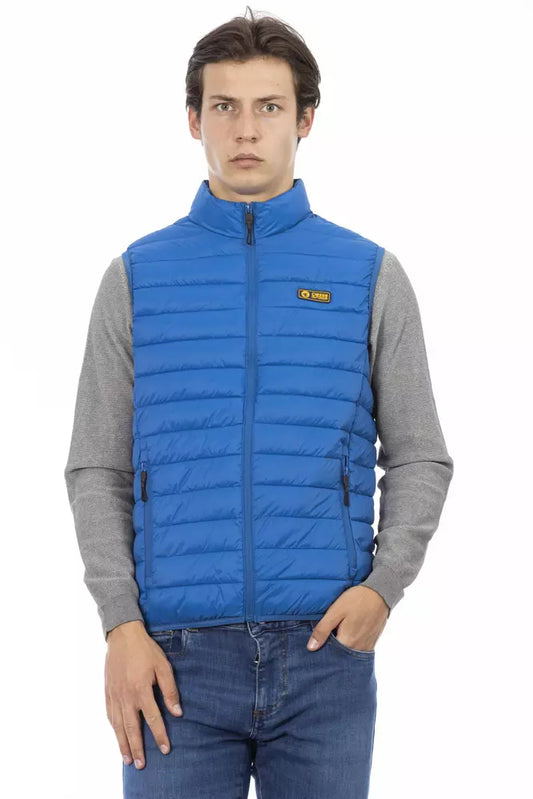 Chaqueta de poliéster azul