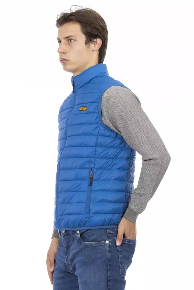 Chaqueta de poliéster azul