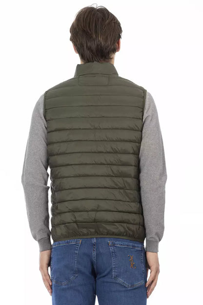 Green Polyester Men Jacket