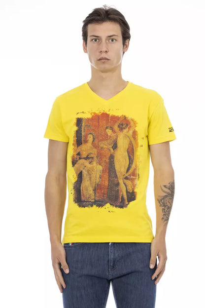 T-shirt en coton jaune