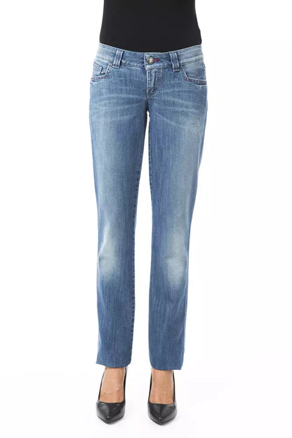 Blue Cotton Women Jeans