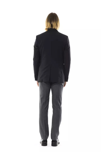 Black Wool Mens Blazer