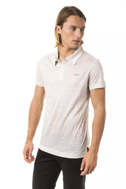 Beige Linen Men Polo