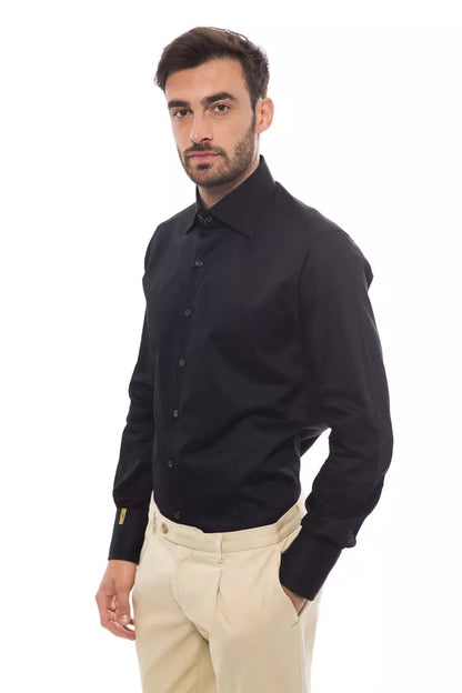 Chemise en coton noir