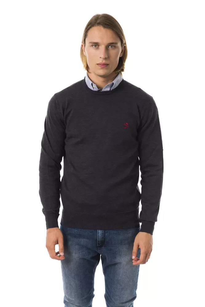 Gray Merino Men Sweater