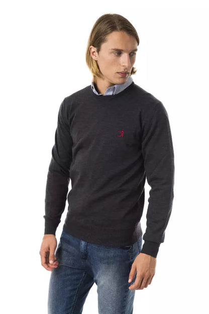 Gray Merino Men Sweater