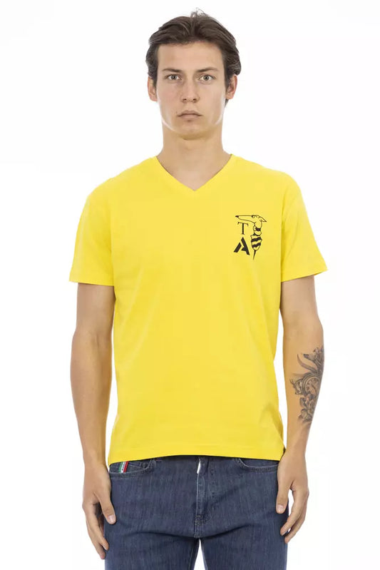 Camiseta de algodón amarilla