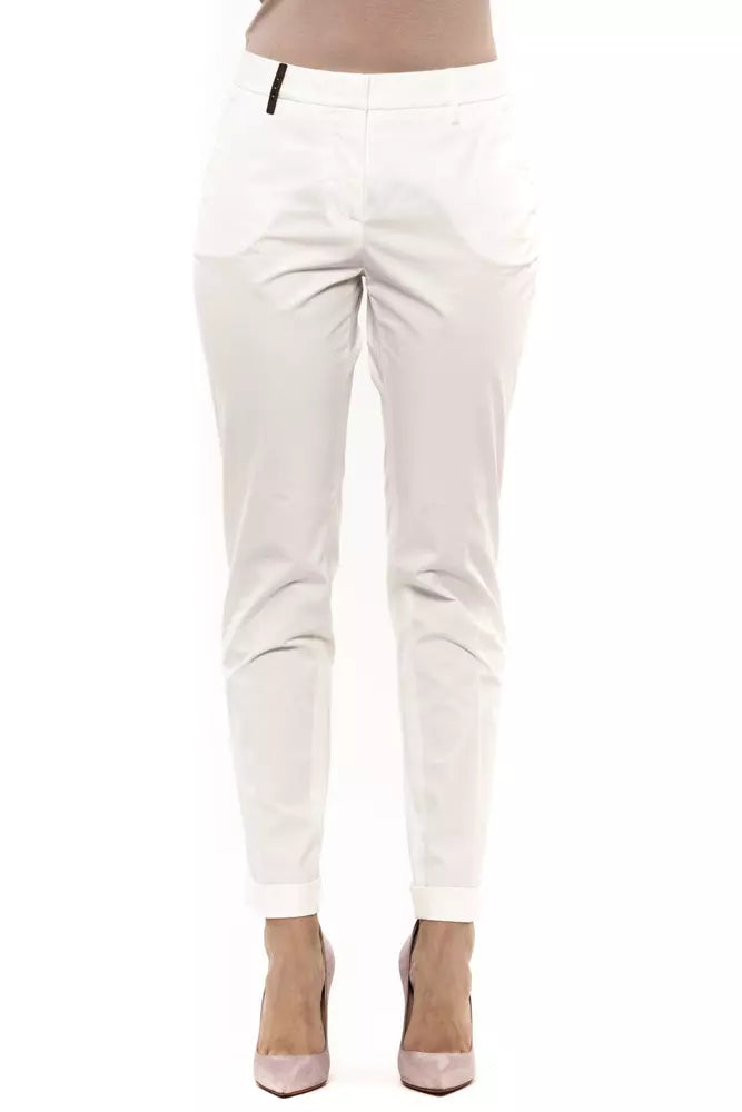 White Cotton Women Pants