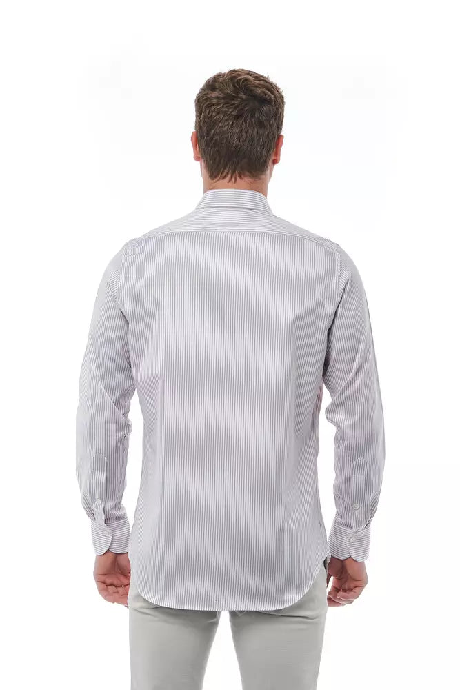 Camisa de algodón blanca