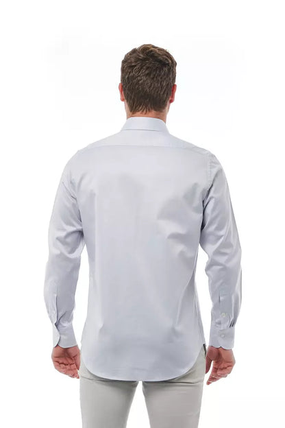 Gray Cotton Men Shirt