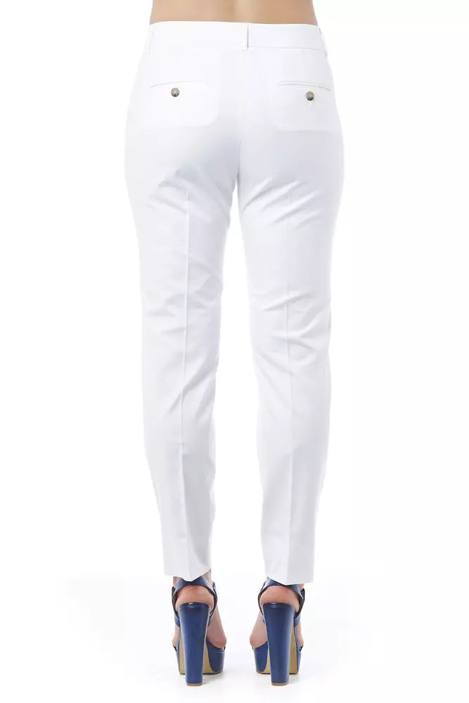 White Cotton Women Pant