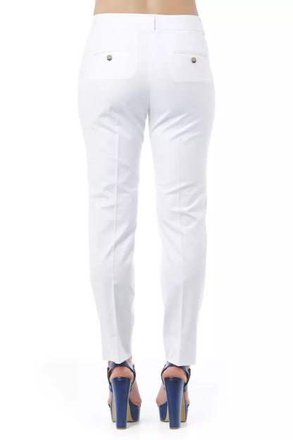 White Cotton Women Pant