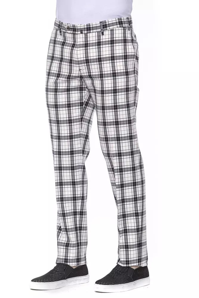 Black Cotton Men's Trouser