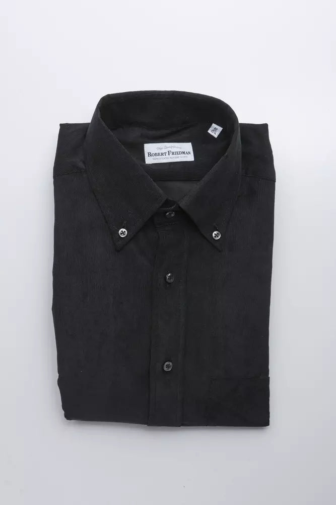 Chemise en coton noir