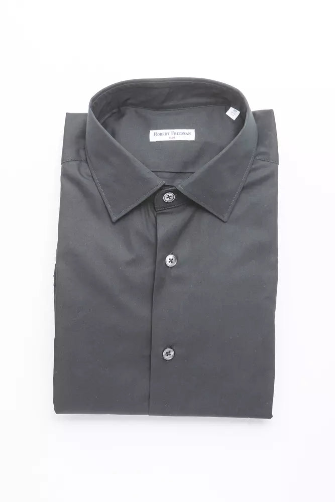 Chemise en coton noir