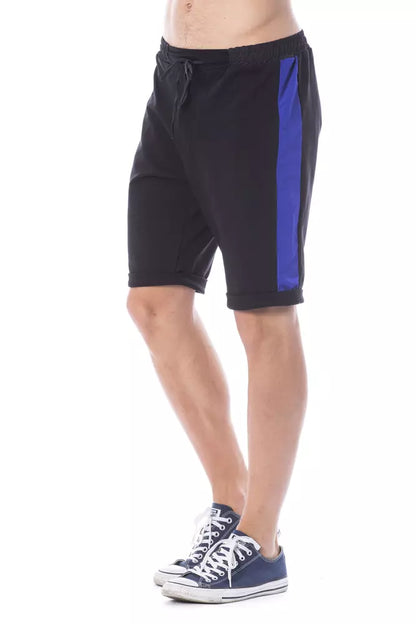 Black Cotton Men's Short