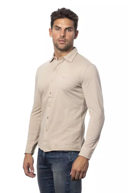 Camisa de algodón beige