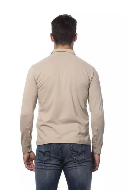 Camisa de algodón beige