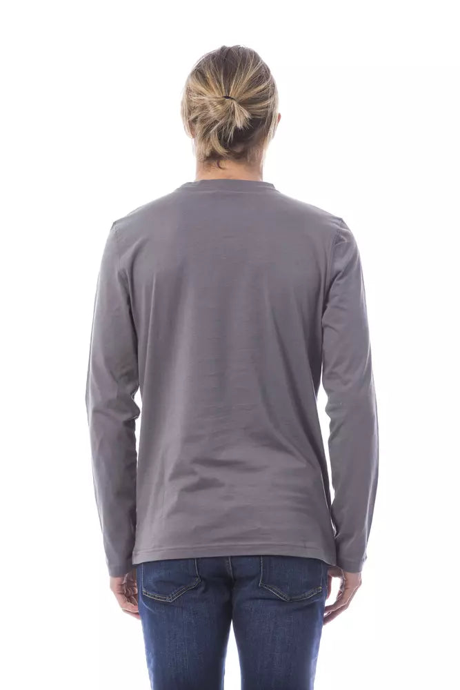 Gray Cotton Mens TShirt