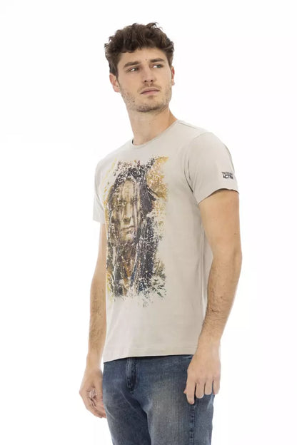 T-shirt en coton beige