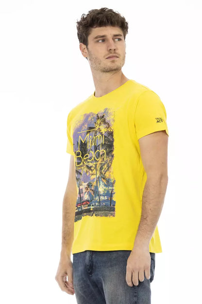 T-shirt en coton jaune