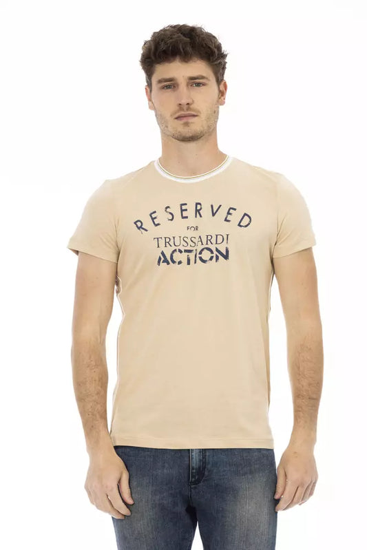 T-shirt en coton beige