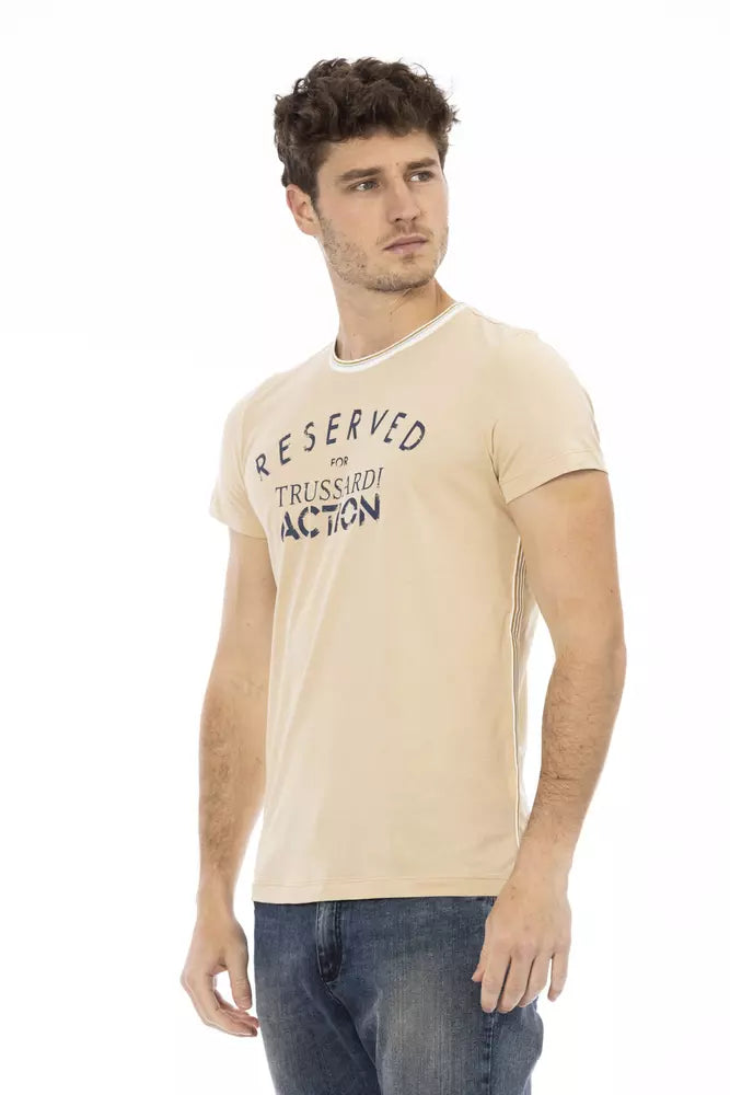 T-shirt en coton beige