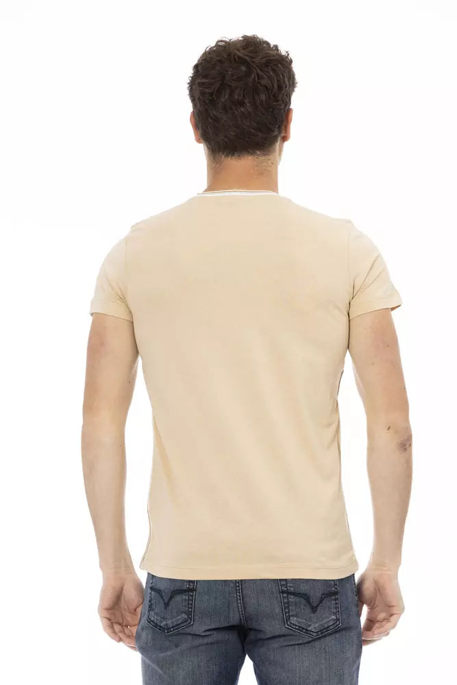 T-shirt en coton beige