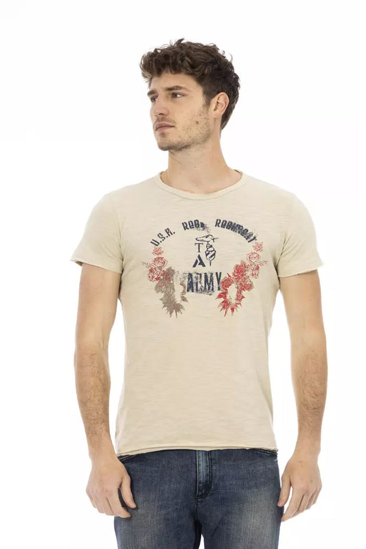 T-shirt en coton beige