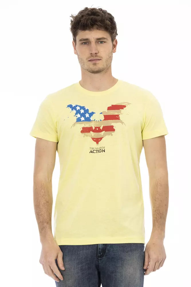 T-shirt en coton jaune