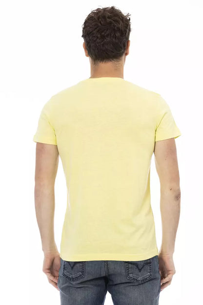 T-shirt en coton jaune