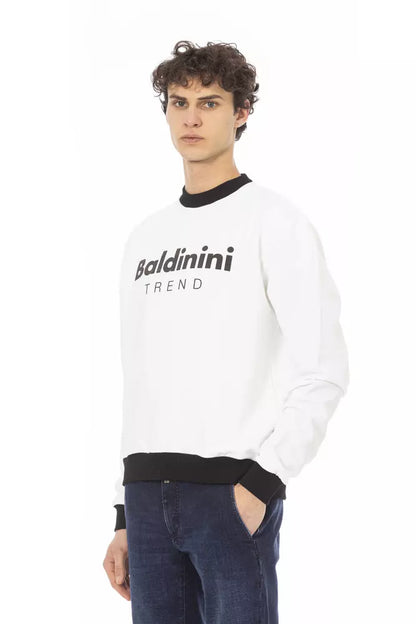 White Cotton Men Sweater