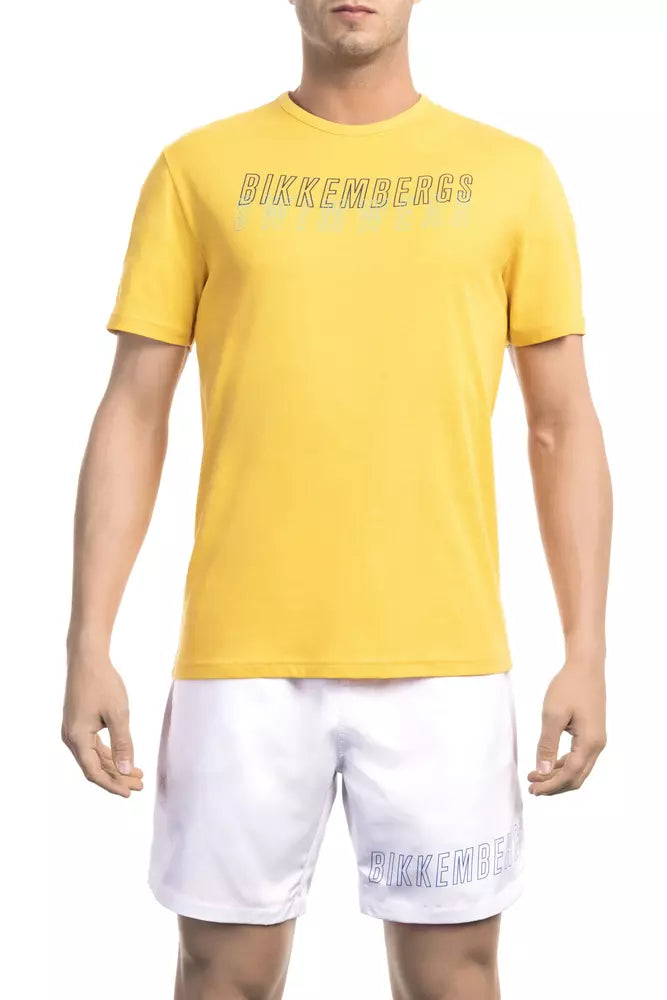 T-shirt en coton jaune