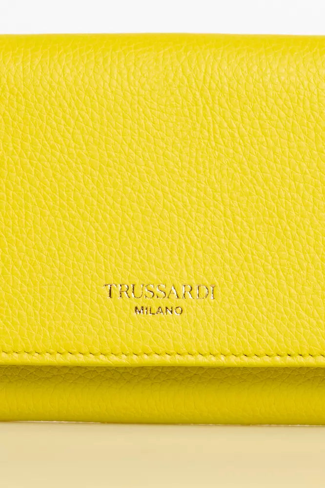 Yellow Leather Women Wallet