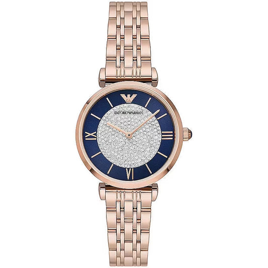 Sleek Bronze Steel Quartz Ladies Watch