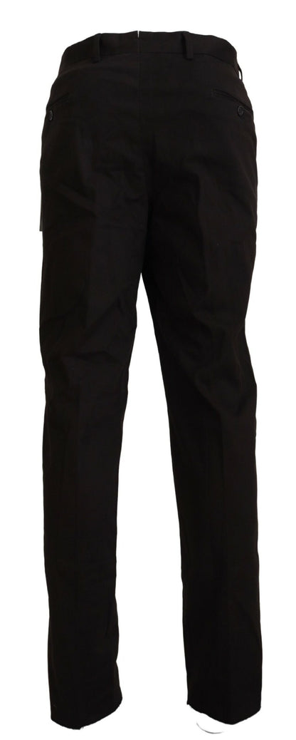 Elegant Brown Cotton Pants for Sophisticated Style